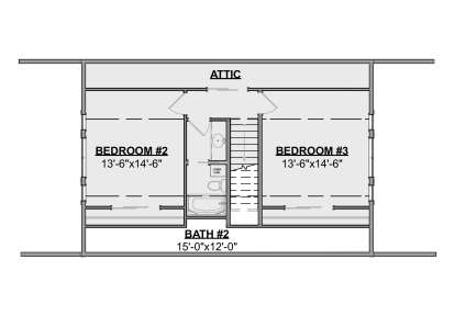 Second Floor for House Plan #1462-00220