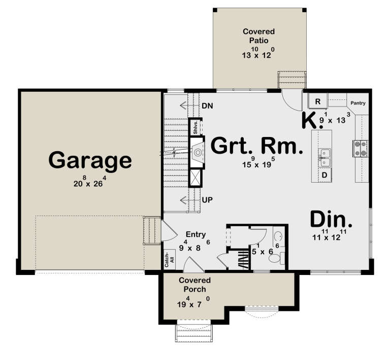 House Plan House Plan #34332 Drawing 1