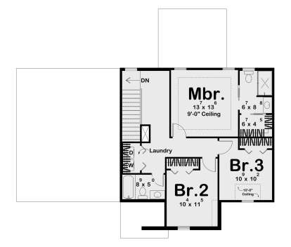 Second Floor for House Plan #963-01195