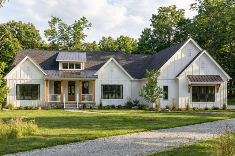 House Plan House Plan #34333 Angled Front Elevation
