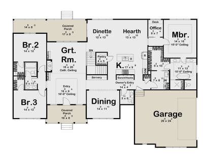 Main Floor  for House Plan #963-01196