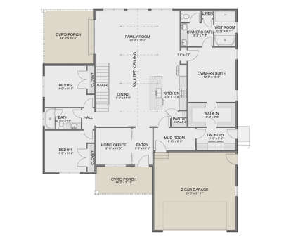 Main Floor  for House Plan #2802-00445
