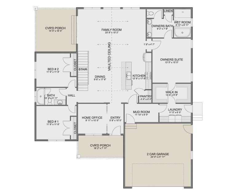 House Plan House Plan #34336 Drawing 1