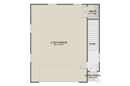Garage Floor for House Plan #2802-00446