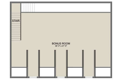 Bonus Room for House Plan #2802-00448