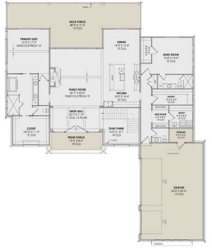 Main Floor  for House Plan #7983-00158