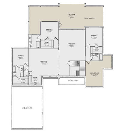 Basement for House Plan #7983-00159