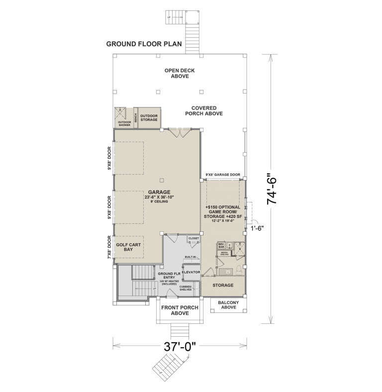 House Plan House Plan #34345 Drawing 1