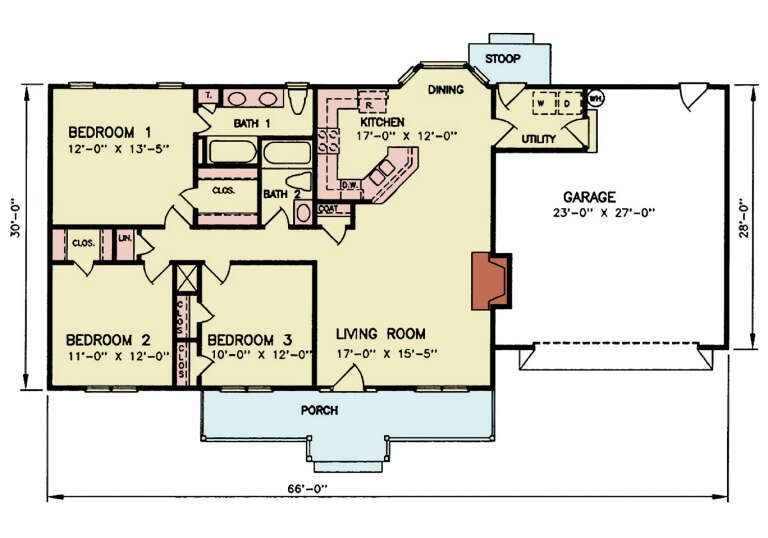 House Plan House Plan #34346 Drawing 1