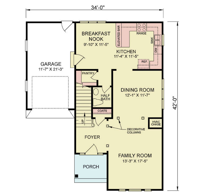 House Plan House Plan #34347 Drawing 1