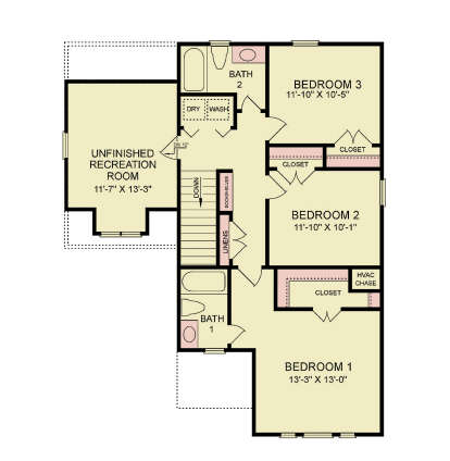 Second Floor for House Plan #699-00487
