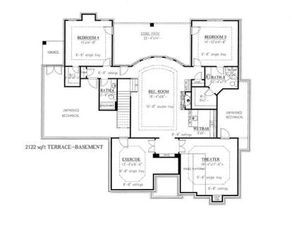 Floorplan 1 for House Plan #286-00001