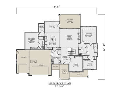 Main Floor  for House Plan #5631-00283