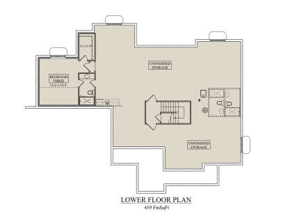 Basement for House Plan #5631-00283