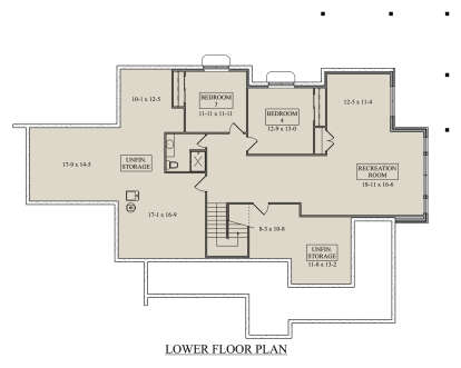Basement for House Plan #5631-00284
