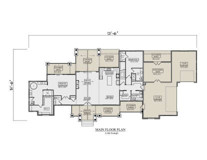 Main Floor  for House Plan #5631-00285