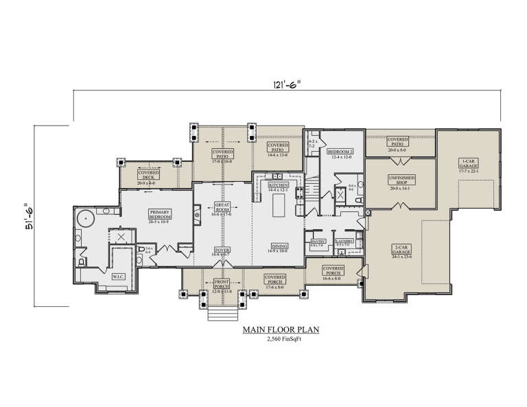 House Plan House Plan #34352 Drawing 1