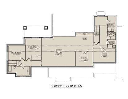 Basement for House Plan #5631-00285