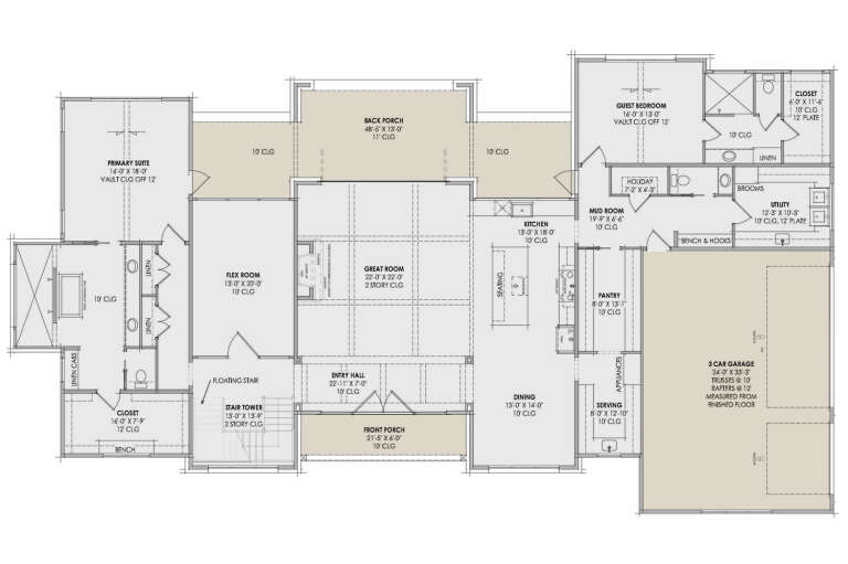 House Plan House Plan #34353 Drawing 1