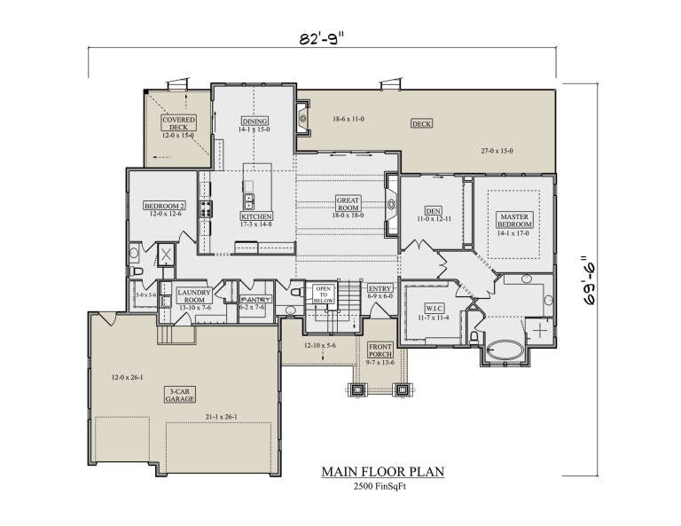 House Plan House Plan #34354 Drawing 1