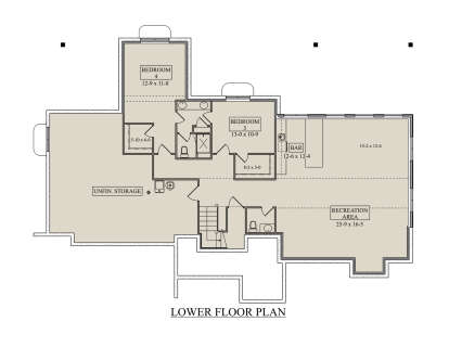 Basement for House Plan #5631-00286