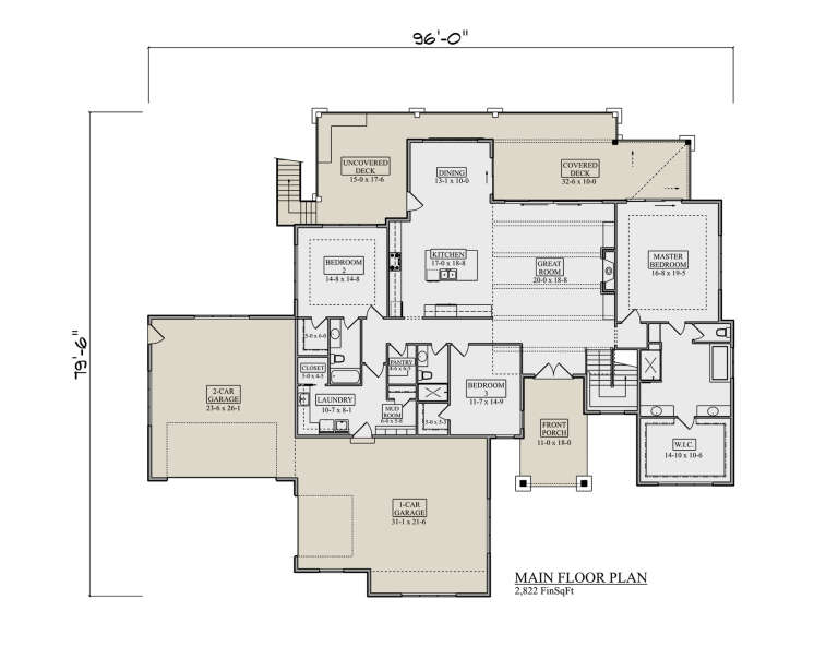 House Plan House Plan #34355 Drawing 1