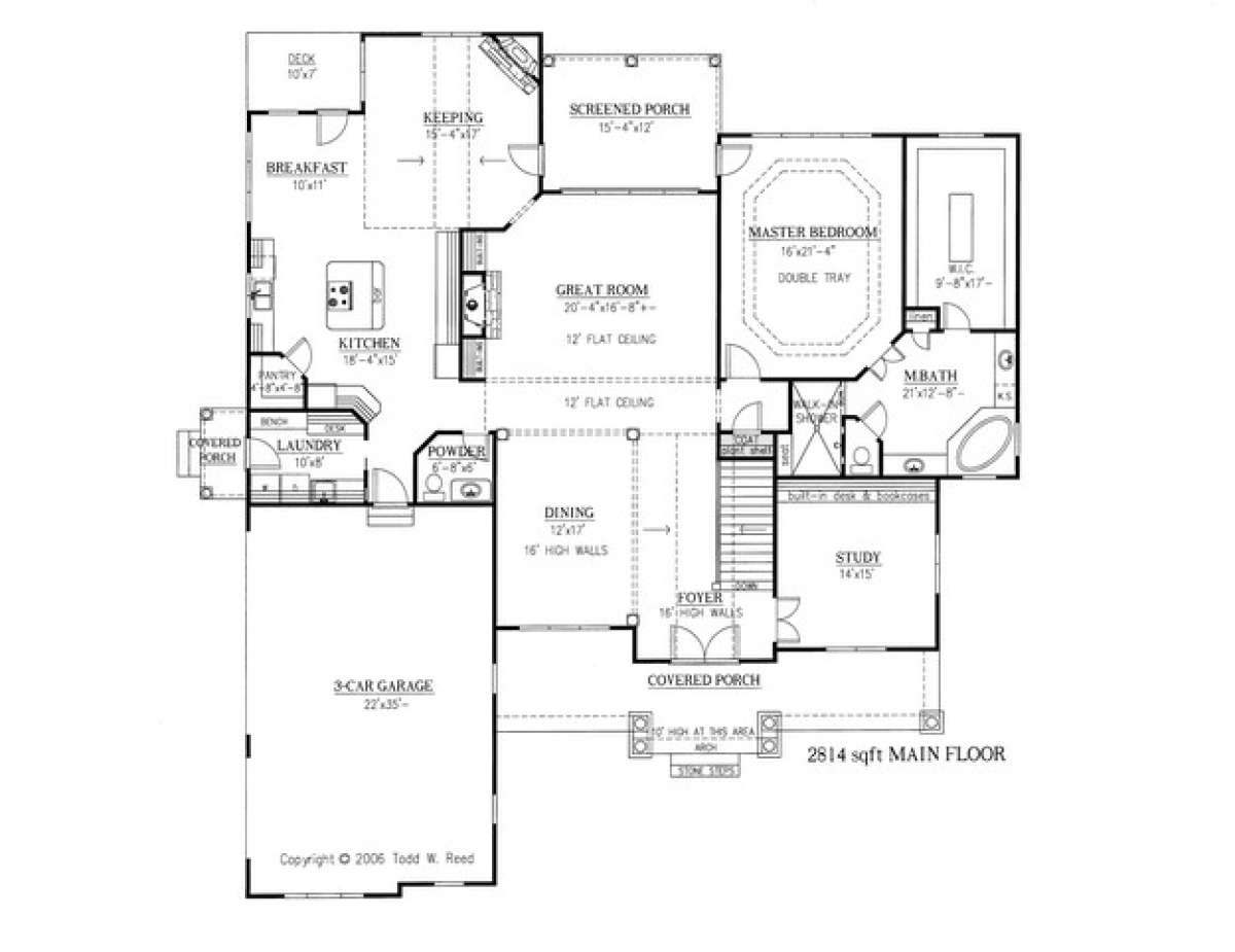 Floorplan 2 for House Plan #286-00002