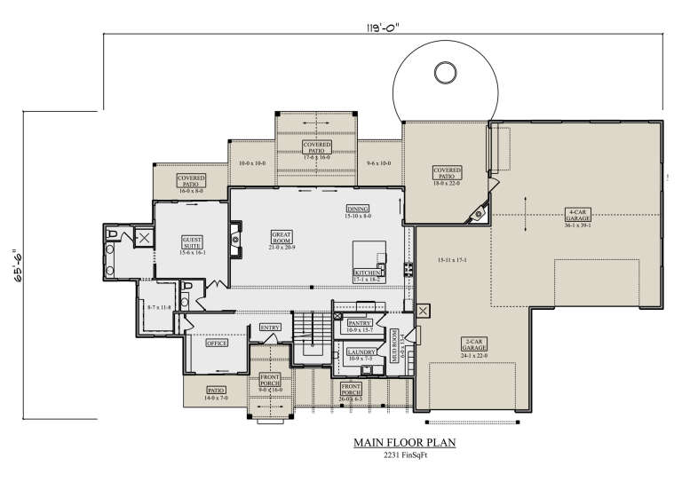 House Plan House Plan #34360 Drawing 1