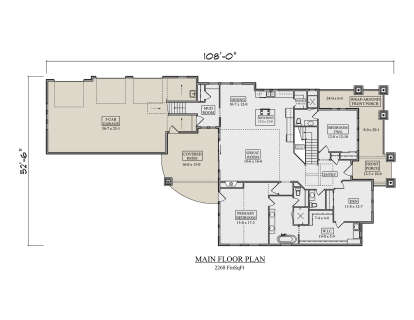 Main Floor  for House Plan #5631-00292