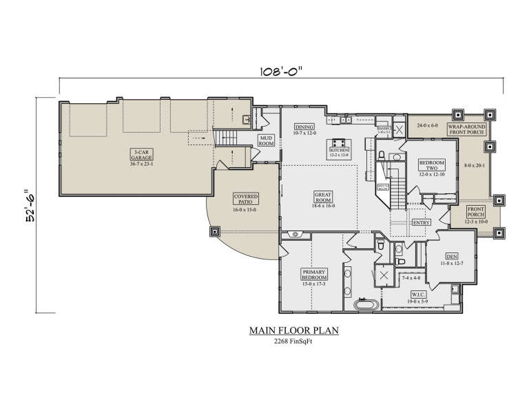 House Plan House Plan #34361 Drawing 1