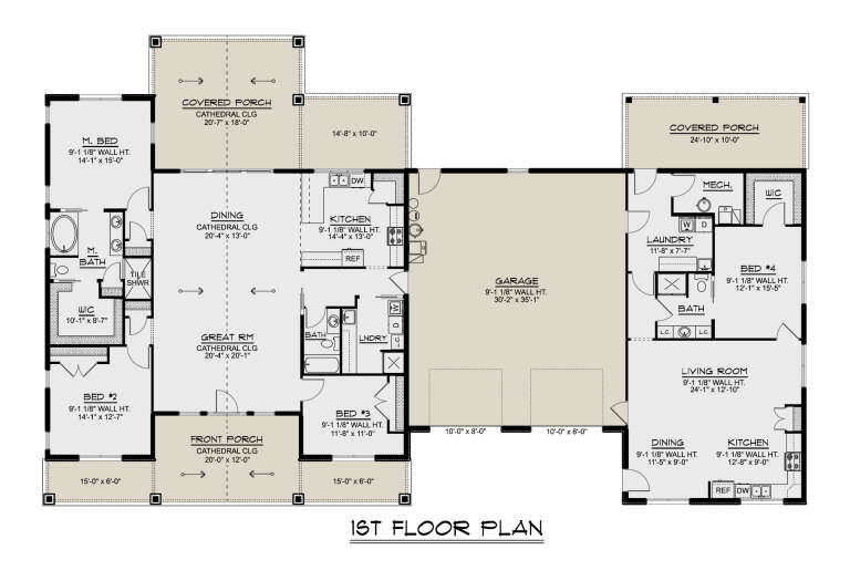 House Plan House Plan #34363 Drawing 1