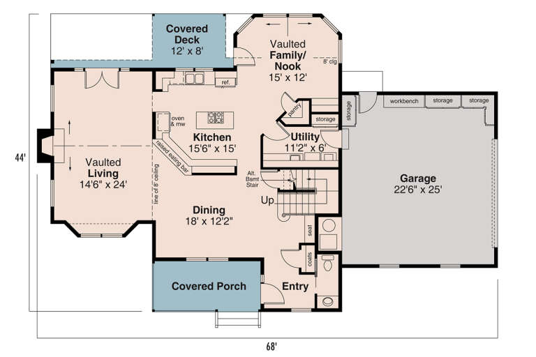 House Plan House Plan #34365 Drawing 1