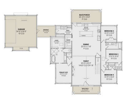 Main Floor  for House Plan #7983-00162