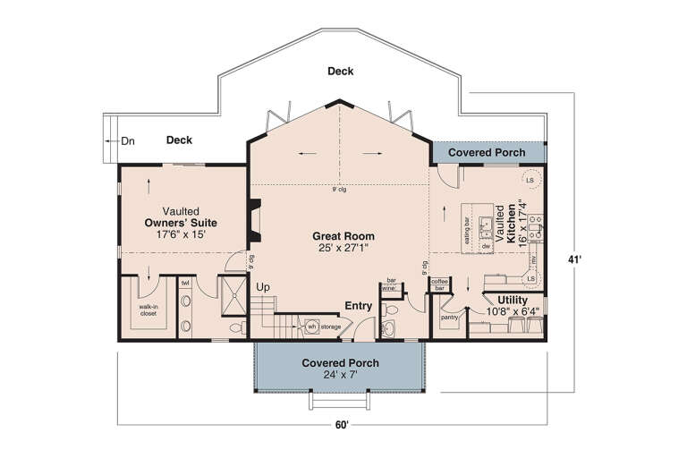 House Plan House Plan #34367 Drawing 1