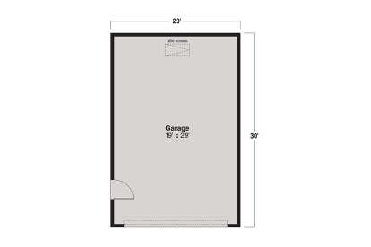 Garage Floor for House Plan #035-01198