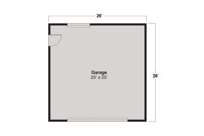 Garage Floor for House Plan #035-01199