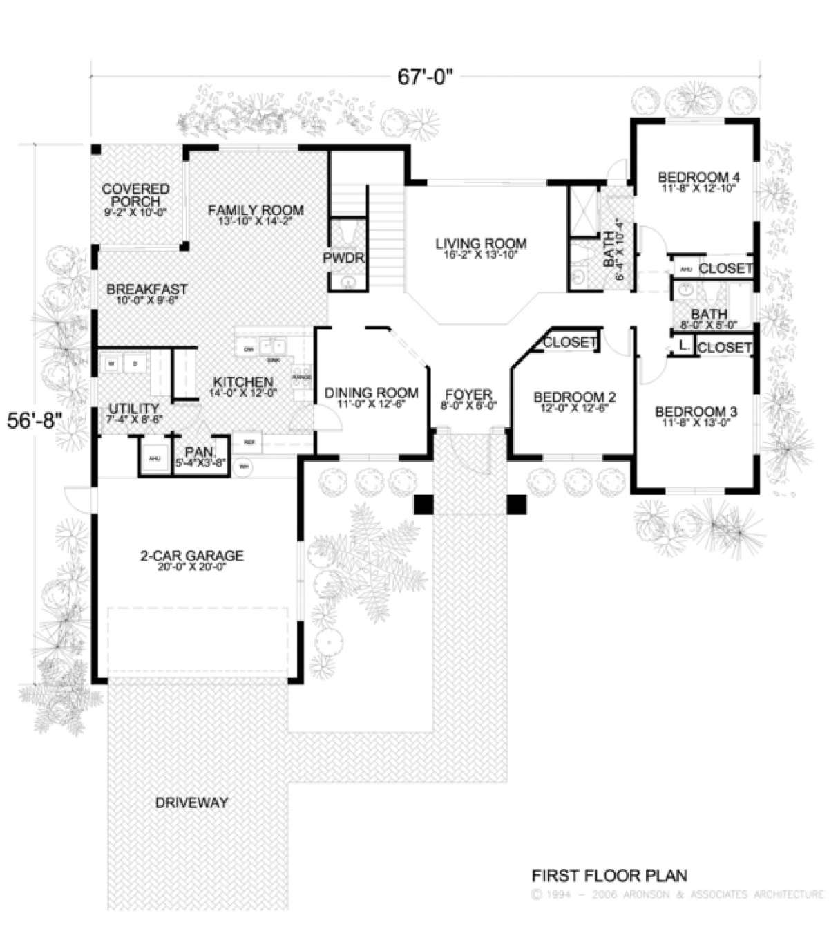 Floorplan 1 for House Plan #168-00035
