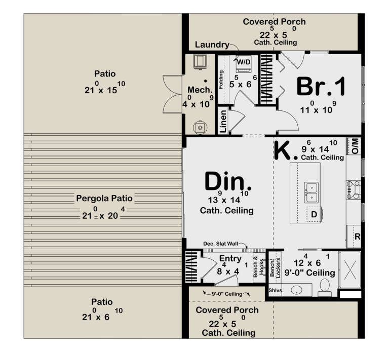 House Plan House Plan #34371 Drawing 1