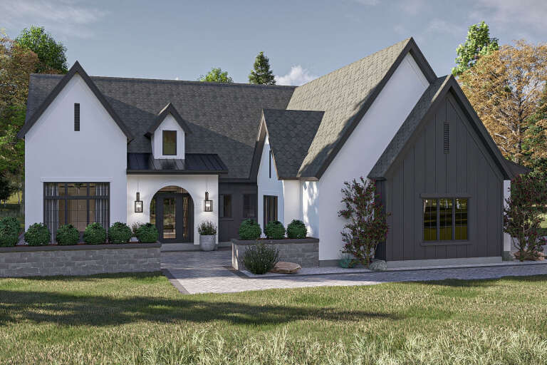 House Plan House Plan #34372 Angled Front Elevation