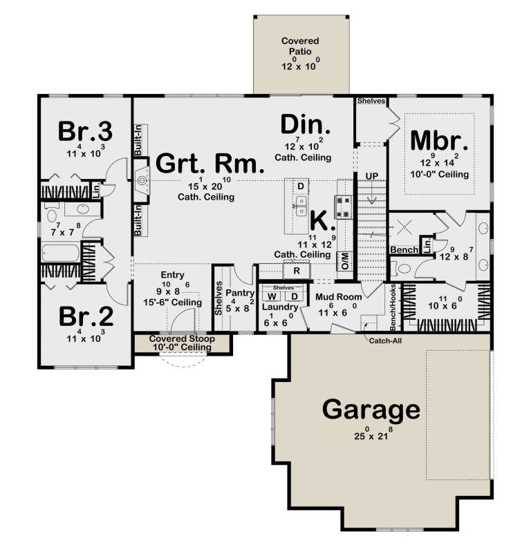House Plan House Plan #34372 Drawing 1