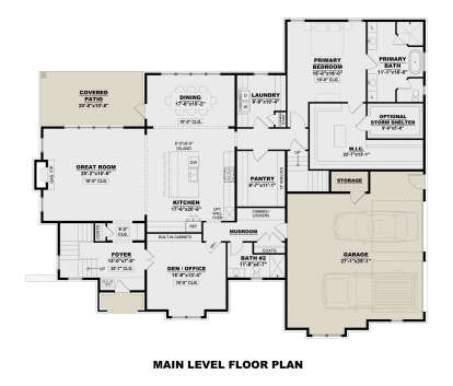 Main Floor  for House Plan #7568-00045