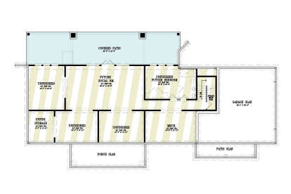 Basement for House Plan #4195-00082