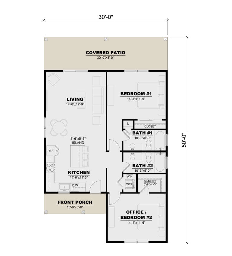 House Plan House Plan #34377 Drawing 1
