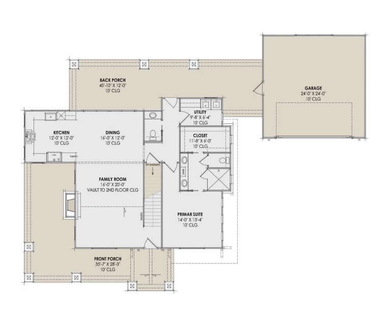 House Plan House Plan #34379 Drawing 1