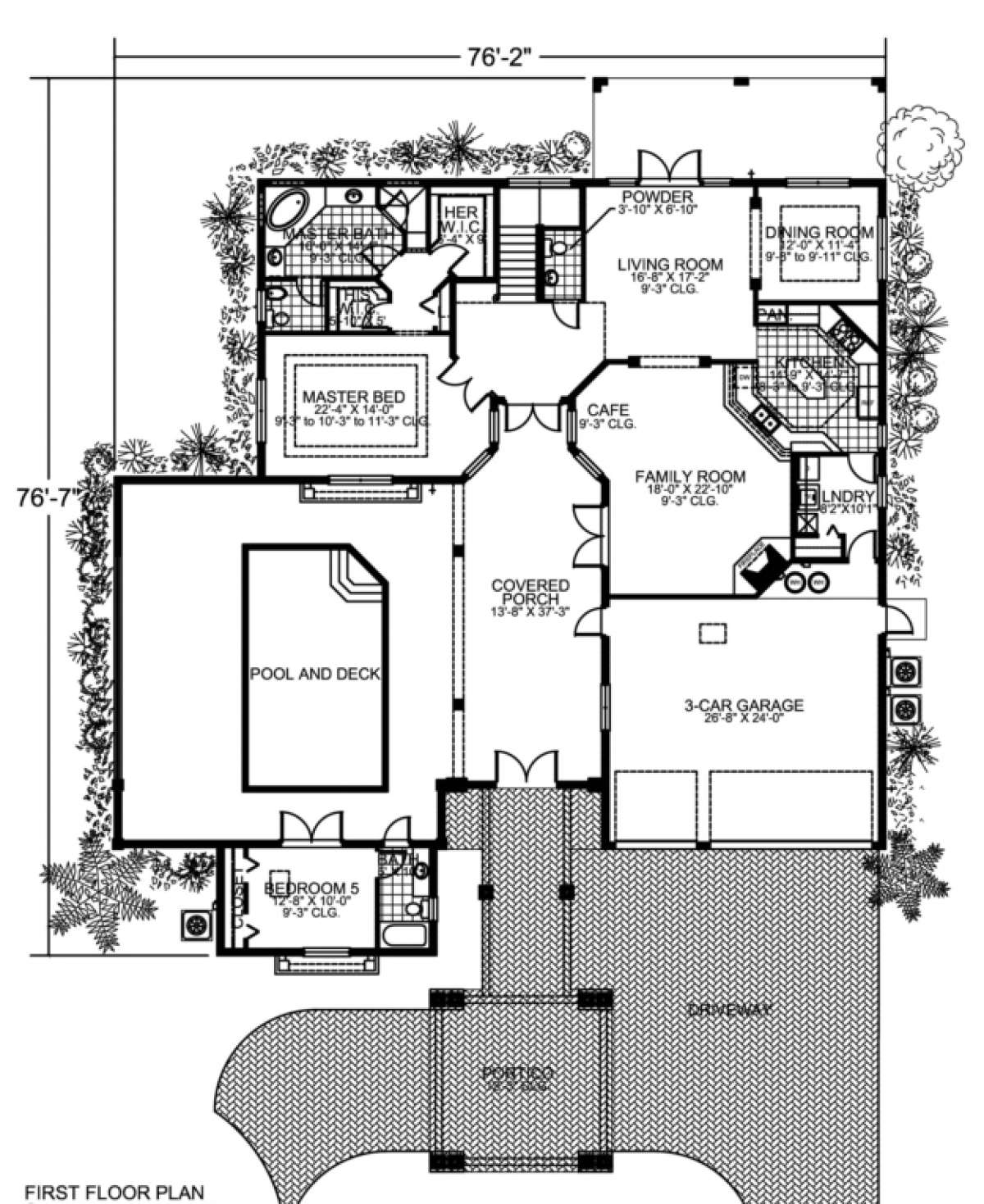 Floorplan 1 for House Plan #168-00036