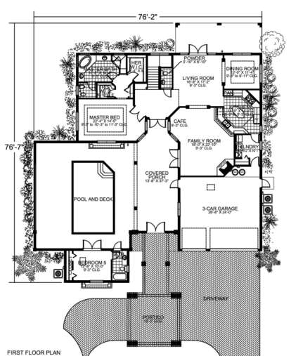 Floorplan 1 for House Plan #168-00036