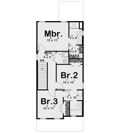 Second Floor for House Plan #963-01200