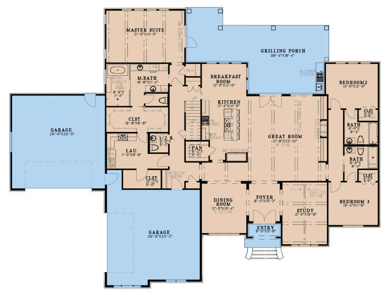 House Plan House Plan #34385 Drawing 1