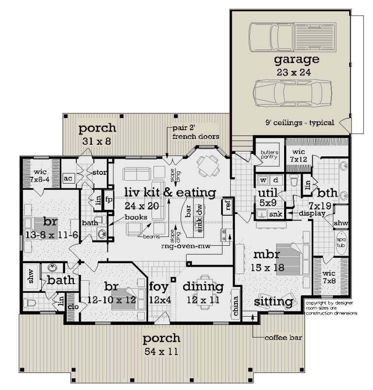 House Plan House Plan #34386 Drawing 1