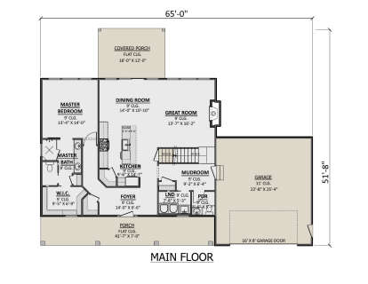 Main Floor  for House Plan #1958-00057